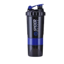 3 Layer Shaker Bottle Protein Mixing Shake Cup Sports Fitness Water Cup 550ml Scaled Plastic Water Bottles with Medicine Box