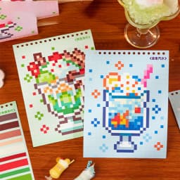 Mr. Paper Bean Workshop Sticker Book 20 Sheets - Bead & Coil Journal Supplies, Pixel Creative Decor, Fun Collage Material