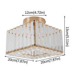 Modern Crystal Ceiling Light Flush Mount Ceiling Chandeliers Lamp LED Bedroom Corridor Entrance Lighting Fixtures E27 Gold Black