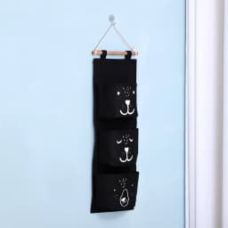 Hanging Storage Bag 3 Pocket Waterproof Hanging Organizer for Dorm Living Room Bathroom Home Fabric Wall Closet Organizer