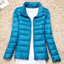 Women's Ultralight Thin down Jacket Quilted Coat Hooded Lightweight Silk Fiber Fill Fall Fashion Ladies' Premium Clothing
