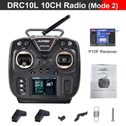 DUMBORC DDF-350 Transmitter with Receiver 2.4G 10CH Digital Radio Remote Controller for RC Car Boat Tank LCD FHSS System