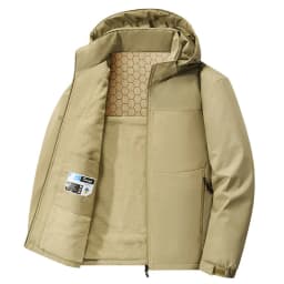 Men Waterproof Windbreaker Parkas Winter Thick Parkas Jacket Men's Thick Warm Snow Parka Male Loose Overcoat Hooded Parkas Coat