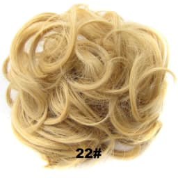 Zolin Synthetic Messy Curly Hair Bun Scrunchie Chignon Donut Elastic Rope Rubber Band Hair Bun Pad Updos Hairpiece