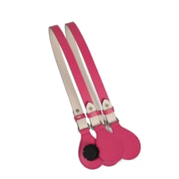 TANQU New 2 Pair 4 Pc Shiny Drop End for Obag Handle PU Drop Attachment for O Bag Obasket DIY Women Bag