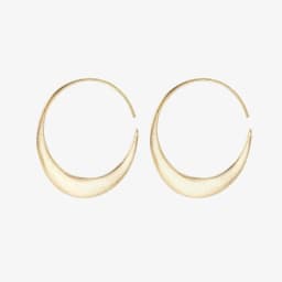 Elegant Concise Design Golden Plated Hoop Earrings for Women Bohemian Style Daily Versatile for Wedding Vintage Perfect Jewelry