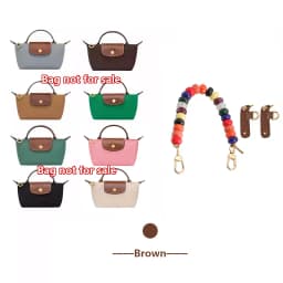 Colored Beading Bag Handle For Longchamp Mini Pearl Chain Bag Strap Shoulder Strap Bag Decoration Bag Replacement Accessories
