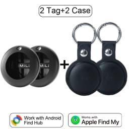 MiLi MiTag Dual System Bluetooth GPS Tracker Locator Smart Location Tag Keys Finder Works With Apple Find My&Google Find Hub