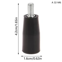 Revolving Handle M6 M8 M10 M12 Plastic Metal Knob Male Threaded Stem Handwheel Screw Milling Machine Tool Lathe Grinding M6-M12