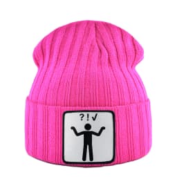 Knitted Skullies Beanie With Animals Patch Men Women Outdoor Casual Sport Hats Autumn Winter Solid Color Hip Hop Beanies