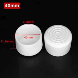 10mm-50mm Round White End Cap Silicone Rubber Blanking Stopper Cover