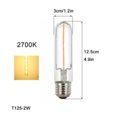 100-240V 6000K LED Filament Light Bulb 110V 120V 6500K Tubular Edison Bulbs T10 T185 T225 T30 T300 Long Tube 4W 6W 8W LED Bulb