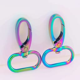 5pcs Swivel Lobster Clasp for Strap Bag Metal Buckles Webbing Belt Snap Hooks Keyring Carabiner DIY Accessories