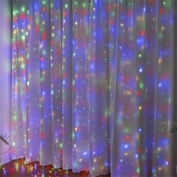 USB LED Curtain String LightsRemote Festoon 8 Modes Garland Lamp Wedding Outdoor Bedroom Muslim Ramadan Decorations EID Mubarak