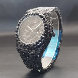 Droshipping Quartz Watches For Men Octagonal Case Luxury Diamond Men's Watch With Big Zircon Bezel Fashion Hip Hop Hand Clock