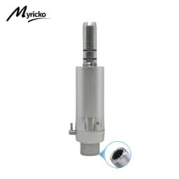 Myricko Style Dental Slow Low Speed External Single Water Spray Contra Angle Straight Air Motor Handpiece 4 Holes Rotation
