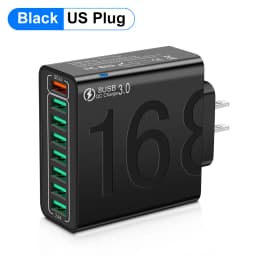 150W Multi Ports USB Charger Fast Charging EU/US Plug Phone Charger Adapter For iPhone Samsung Xiaomi Quick Charge Wall Charger