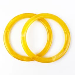 2/4Pcs 9cm Amber Plastic Bag Handle Acrylic O Ring Purse Frame Women Handbag Woven-bag Replace Handles DIY Bags Accessories