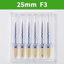Dental Super Files Blue Rotary File Nickel Titanium Metal Root Canal File Endodontic Equipment 21/25/31mm S1/S2/F1/F2/F3/F4/F5