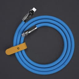 120W 6A Super Fast Charge Type C Silicone 180° Rotating Elbow Type-C-C Data Cable 1M 2M USB Cable USB C to C Charger Cable