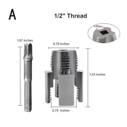 1Pcs Pipe Thread Cutting Tool Integrated Internal & External Pipe Threading Tool Electric Drill Compatible PVC Pipe Threader Kit