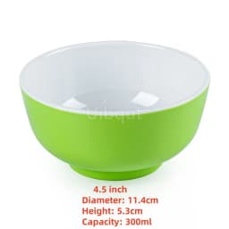 4.5 5 inch 2 10 pcs set Break resistant Melamine Bowl Thickened Flower Rice Soup Snack Bowl Plastic Food Tableware Chinese Bowls