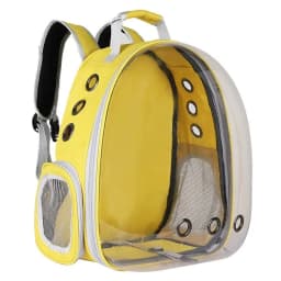 Cat Pet Carrier Backpack - Transparent Capsule Bubble Design, Breathable for Small Animals (Puppy/Kitty/Bird), Ideal for Travel