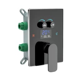 Brass Bathroom Concealed Thermostatic Mixing Valve Wall Mounted Stainless Steel Shower Panel Controller for Home Improvement