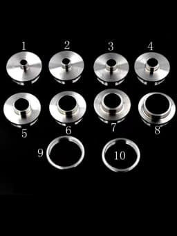 Stainless Steel Router Template Guide Bushings Engraving Machine Electric Router Copying Collar