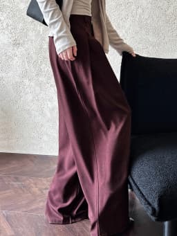 [LANMREM] Pleated High Waist  Wide Leg Pants For Women Solid Straight Office Lady Loose Trousers Female 2025 Autumn New 26C291