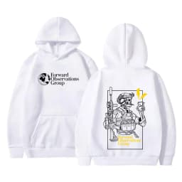 Forward Observations Group Hoodie Vintage Skeleton Graphic Sweatshirt Men Women Casual Pullover Hoodies Man Oversized Streetwear