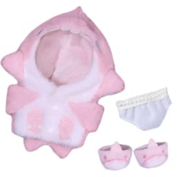 20cm Doll Clothes Pink Blue Replacement Outfit Cartoon Shark Coat Doll Accessories Changing Dressing Game Miniature Hoodies