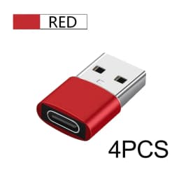 NNBILI 4PCS USB To Type C OTG Adapter USB USB-A Male To USB Type-c Female Converter For Macbook Samsung S20 USB C OTG Connector
