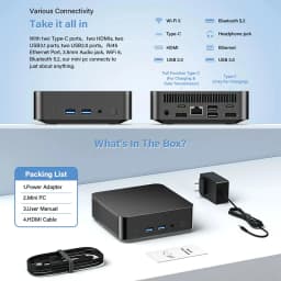 Brand New Windows 11 Mini PC Intel Core I9 10980HK MINI PC 16GB 32GB DDR4 2048GB SSD WIFI 6 BT5.2 Gaming MINI PC