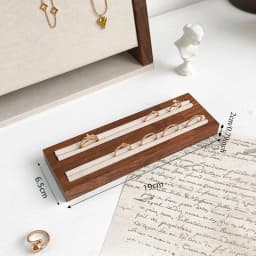 High End Walnut Ring Earring Display Rack, Simple Jewelry Storage Organizer Holder, Photography and Photography Display Stand