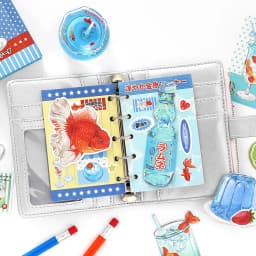 20pcs Kawaii Ins Fresh Store Series Fruit Snack and Drinks Material Pack DIY Scrapbook Handbook Aesthetic Stationery Supplies