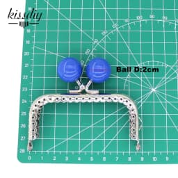 KISSDIY 10PCS  8.5cm Big Candy Bead Metal Purse Frame Square Glossy  Silver Lace Coin Purse Frame Kiss Clasp Accessoryo