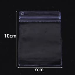 10Pcs Multi Size PVC Clear Jewelry Storage Bags Self Seal Bags Reusable for Bracelets Necklaces Rings Packaging Jewelry Display