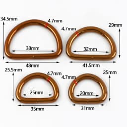 5/10Pcs 20/25/32/38mm D Ring Metal Buckles Webbing for Bag Strap Handbag Loop Connect Hook Dog Collar Clasp Bags Accessories
