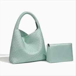 Chic Large Capacity Weave Tote Bag Soft Leather Intrecciato Handbag Shoulder Bags for Women's Fashion Work Travel Daily Outings