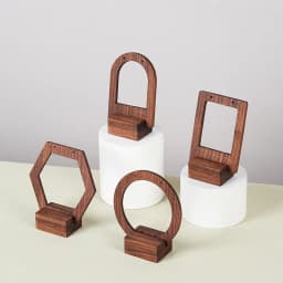 Wooden Jewelry  Rack Earring Display Stands Walnut Earrings Ear Stud Holder Organizer Jeweler Packaging Box Card Case
