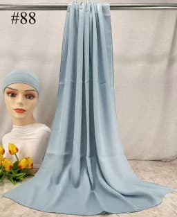 Mini Modal Hijab with Undercap Set Basic Stretchy Pullover Headscarf Thin Breathable Sunscreen Head Wrap Hijabs Scarf 165*50cm