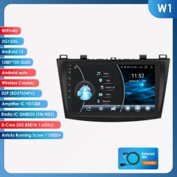 8G 128G Android 13 Car Radio For Mazda 3 2010-2013 Carplay 4G Car Multimedia GPS Intelligent Screen 2din autoradio Headunit 7862