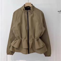 LANMREM Autumn Winter New Zipper Stand Collar Down Jackets Trendy Loose Casual 90 White Goose Drawstring Waist Short Winter Coat