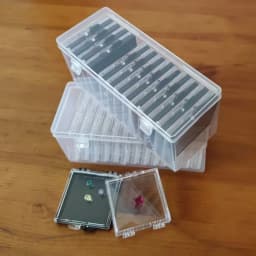 14Pcs Transparent Loose Diamond Storage Box Gemstone Organizer Floatng Specimen Stone Case Gift Package for Gems Zircon IGI GIA