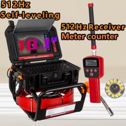 512Hz Transmitter Sonde for Pipeline Location Endoscope Image Self-Leveling DVR,SYANSPAN 23mm Drain Pipe Inspection Camera IP68