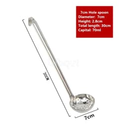 Stainless Steel Long Handle Ladle Serving Spoon Big Round Dinner soup Scoop Buffet Creative Kitchen Cooking Utensils Tableware