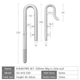 Week Aqua Fish Tank 304 Stainless Steel Filter Tube With Surface Skimmer For Inflow And Outflow Of Lily Tubes Aquarium