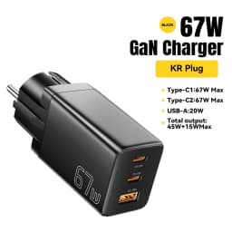 Essager GaN USB Type C Charger 67W 45W 33W KR EU Plug Fast Charging For Samsung iPhone 16 15 14 Pro Huawei Phone Laptop Chagers