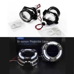 Ronan 40W 3inch Bi-Led Projector Lens 4.3K 6K 2000LUX for H1 H4 H7 9005/9006 Socket Car Headlight Retrofit Upgrade Full Kit
